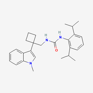 Urea, N-(2,6-bis(1-methylethyl)phenyl)-N'-((1-(1-methyl-1H-indol-3-yl)cyclobutyl)methyl)-