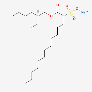 Tetradecanoic acid, 2-sulfo-, 1-(2-ethylhexyl) ester, sodium salt