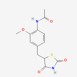 5-(4-Acetamido-3-methoxybenzyl)thiazolidine-2,4-dione