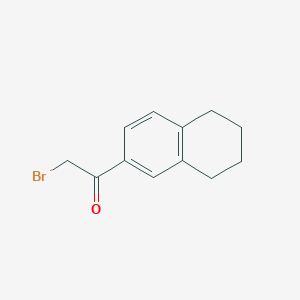 molecular formula C12H13BrO B1277748 2-Bromo-1-(5,6,7,8-tetrahydronaphthalen-2-yl)ethan-1-one CAS No. 5896-66-2