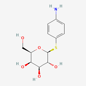 molecular formula C12H17NO5S B1277751 4-氨基苯基-β-D-硫半乳糖苷 CAS No. 29558-05-2