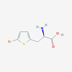molecular formula C7H8BrNO2S B1277757 (R)-2-Amino-3-(5-bromothiophen-2-yl)propanoic acid CAS No. 264903-54-0