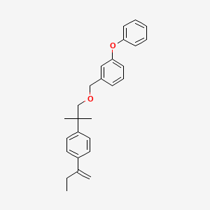 Benzene, 1-((2-(4-(1-methylenepropyl)phenyl)-2-methylpropoxy)methyl)-3-phenoxy-