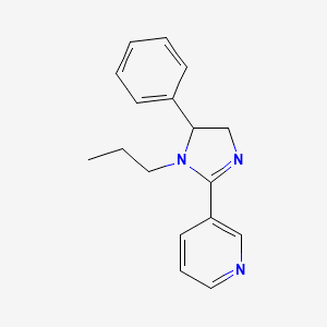 3-(4,5-Dihydro-5-phenyl-1-propyl-1H-imidazol-2-yl)pyridine