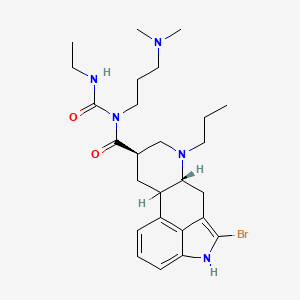 Ergoline-8-carboxamide, 2-bromo-N-(3-(dimethylamino)propyl)-N-((ethylamino)carbonyl)-6-propyl-, (8beta)-