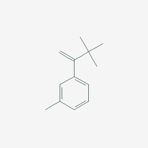 molecular formula C13H18 B127776 Benzene, 1-(2,2-dimethyl-1-methylenepropyl)-3-methyl- CAS No. 146558-42-1