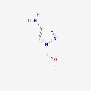 molecular formula C5H9N3O B1277760 1-(甲氧基甲基)-1H-吡唑-4-胺 CAS No. 1001500-80-6