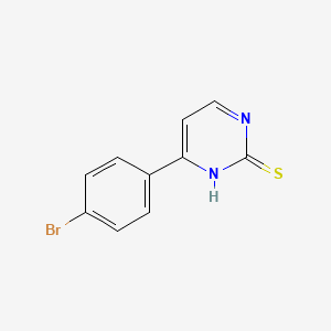 molecular formula C10H7BrN2S B1277761 4-(4-溴苯基)嘧啶-2-硫醇 CAS No. 832741-25-0