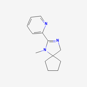 1,3-Diazaspiro(4.4)non-2-ene, 1-methyl-2-(2-pyridyl)-