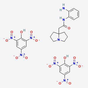 Hexahydro-N-(o-aminophenyl)-1H-pyrrolizine-8-acetamide dipicrate