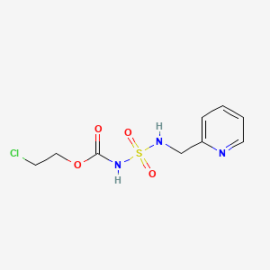 Carbamic acid, (((3-pyridinylmethyl)amino)sulfonyl)-, 2-chloroethyl ester