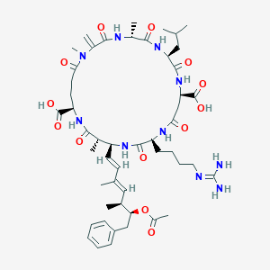 molecular formula C50H74N10O13 B127777 A-Admaadda-M-lhar CAS No. 141663-36-7