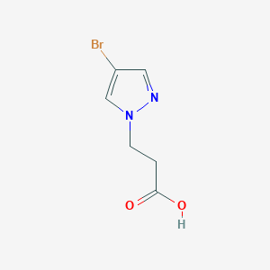 molecular formula C6H7BrN2O2 B1277775 3-(4-溴-1H-吡唑-1-基)丙酸 CAS No. 925146-35-6