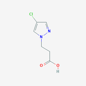 molecular formula C6H7ClN2O2 B1277776 3-(4-氯-1H-吡唑-1-基)丙酸 CAS No. 913839-78-8