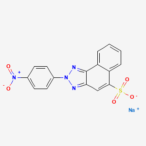 2H-Naphtho(1,2-d)triazole-5-sulfonic acid, 2-(4-nitrophenyl)-, sodium salt