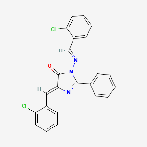 4-(o-Chlorobenzylidene)-1-((o-chlorobenzylidene)amino)-2-phenyl-2-imidazolin-5-one