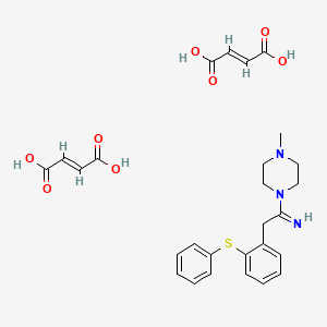 1-(1-Imino-2-(2-(phenylthio)phenyl)ethyl)-4-methylpiperazine dimaleate hydrate