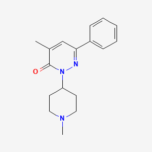 3(2H)-Pyridazinone, 4-methyl-2-(1-methyl-4-piperidyl)-6-phenyl-