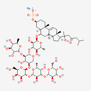 molecular formula C62H101NaO33S B12777843 versicoside A CAS No. 88434-20-2