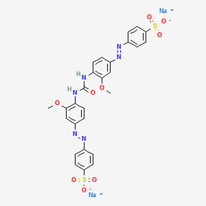 Benzenesulfonic acid, 4,4'-(carbonylbis(imino(3-methoxy-4,1-phenylene)azo))bis-, disodium salt