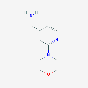 molecular formula C10H15N3O B1277791 (2-吗啉代吡啶-4-基)甲胺 CAS No. 864068-88-2