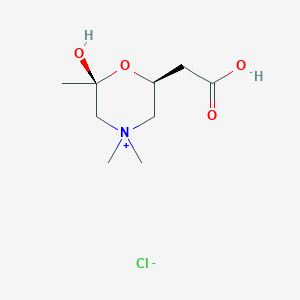 molecular formula C9H18ClNO4 B012778 Hemiacetylcarnitinium CAS No. 104928-58-7