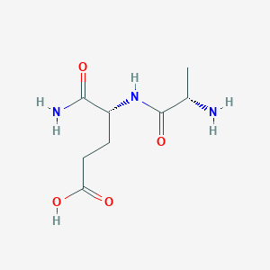 molecular formula C8H15N3O4 B1277825 L-丙氨酰-D-α-谷氨酰胺 CAS No. 45159-25-9
