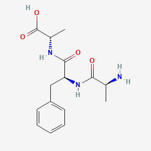 molecular formula C15H21N3O4 B1277826 H-丙氨酸-苯丙氨酸-丙氨酸-OH 