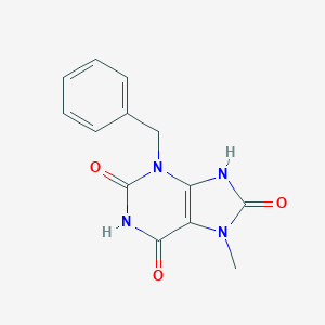 molecular formula C13H12N4O3 B127784 3-苄基-7-甲基-7,9-二氢-1H-嘌呤-2,6,8(3H)-三酮 CAS No. 72816-95-6