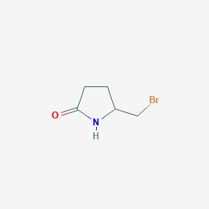 molecular formula C5H8BrNO B1277845 5-(溴甲基)吡咯烷-2-酮 CAS No. 190271-85-3