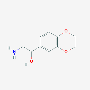 molecular formula C10H13NO3 B1277852 2-Amino-1-(2,3-dihydrobenzo[1,4]dioxin-6-yl)ethanol CAS No. 4384-99-0