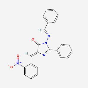 1-(Benzylideneamino)-4-(o-nitrobenzylidene)-2-phenyl-2-imidazolin-5-one