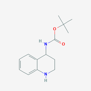 molecular formula C14H20N2O2 B1277856 tert-Butyl (1,2,3,4-tetrahydroquinolin-4-yl)carbamate CAS No. 885951-71-3