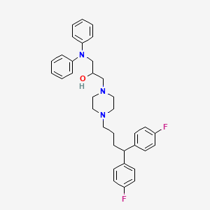 4-(4,4-Bis(4-fluorophenyl)butyl)-alpha-((diphenylamino)methyl)-1-piperazineethanol