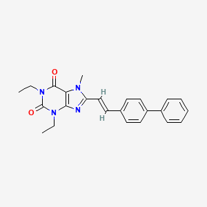 (E)-1,3-Diethyl-7-methyl-8-(4-phenylstyryl)xanthine