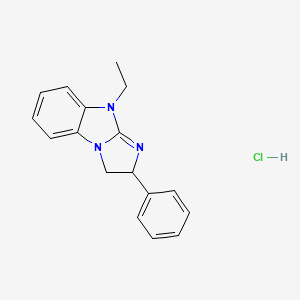 2-Phenyl-9-ethyl-2,3-dihydroimidazo(1,2-a)benzimidazole hydrochloride