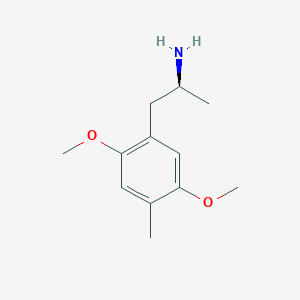 molecular formula C12H19NO2 B12778616 (+)-1-(2,5-Dimethoxy-4-methylphenyl)-2-aminopropane CAS No. 43061-14-9