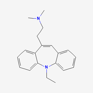 5H-Dibenz(b,f)azepine, 10-(2-(dimethylamino)ethyl)-5-ethyl-