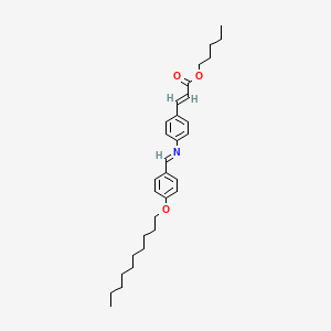 Amyl 4-(4-decyloxybenzylideneamino)cinnamate