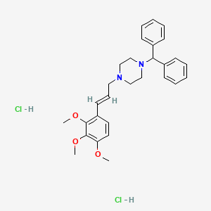 1-Benzhydryl-4-(2,3,4-trimethoxycinnamyl)piperazine dihydrochloride