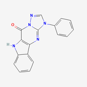 14-phenyl-8,11,12,14,16-pentazatetracyclo[7.7.0.02,7.011,15]hexadeca-1(9),2,4,6,12,15-hexaen-10-one