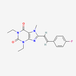 (E)-1,3-Diethyl-8-(4-fluorostyryl)-7-methylxanthine