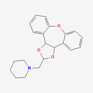 1-((3a,12b-Dihydrodibenzo(b,f)-1,3-dioxolo(4,5-d)oxepin-2-yl)methyl)piperidine