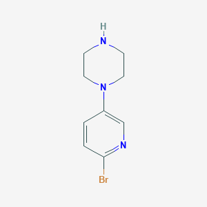 molecular formula C9H12BrN3 B1277884 1-(6-溴吡啶-3-基)哌嗪 CAS No. 412347-39-8