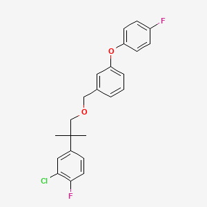 Benzene, 1-((2-(3-chloro-4-fluorophenyl)-2-methylpropoxy)methyl)-3-(4-fluorophenoxy)-