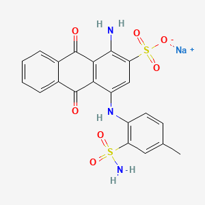 2-Anthracenesulfonic acid, 1-amino-4-(((aminosulfonyl)-4-methylphenyl)amino)-9,10-dihydro-9,10-dioxo-, monosodium salt