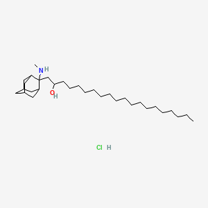 2-Methylamino-2-(2'-hydroxy-2'-n-octadecylethyl)tricyclo(3.3.1.1(sup 3,7))decane HCl