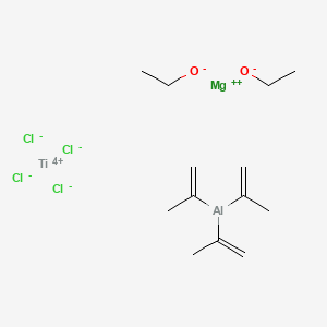 Magnesium;ethanolate;titanium(4+);tris(prop-1-en-2-yl)alumane;tetrachloride