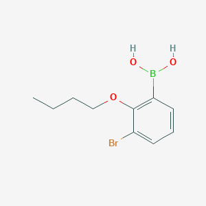 molecular formula C10H14BBrO3 B1277896 3-溴-2-丁氧苯硼酸 CAS No. 480425-34-1