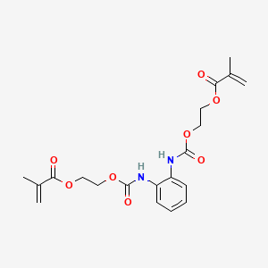 2-Propenoic acid, 2-methyl-, phenylenebis(iminocarbonyloxy-2,1-ethanediyl) ester